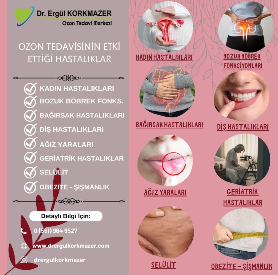 Ozon tedavisinin etki ettiği hastalıklar